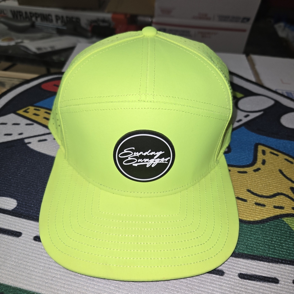 Sunday Swagger Neon Yellow Cap with Logo